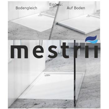 Duschtasse Duschwanne Grau Steinoptik Quadrat Rechteck Viertelkreis Fünfeck Cement Stone